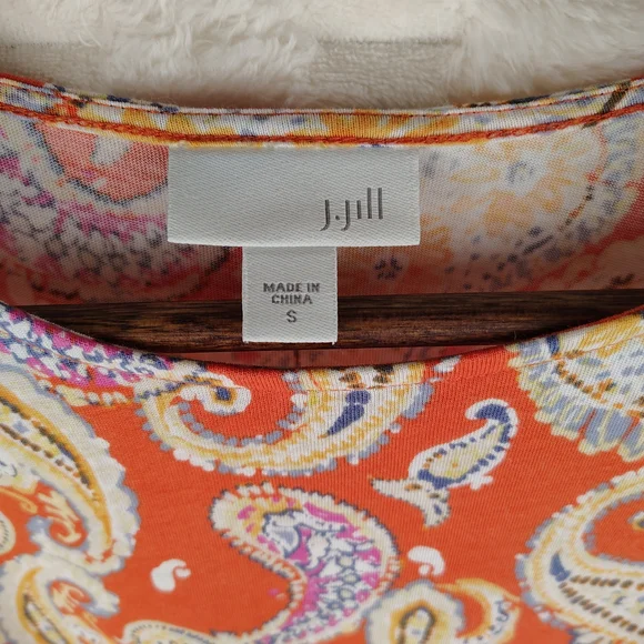 J. Jill Paisley Tank Top - Red, Yellow, Blue And Purple Size Small - Picture 3 of 9